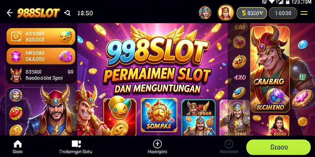 Screenshot gameplay 988SLOT yang menunjukkan pengalaman bermain slot yang mendebarkan.