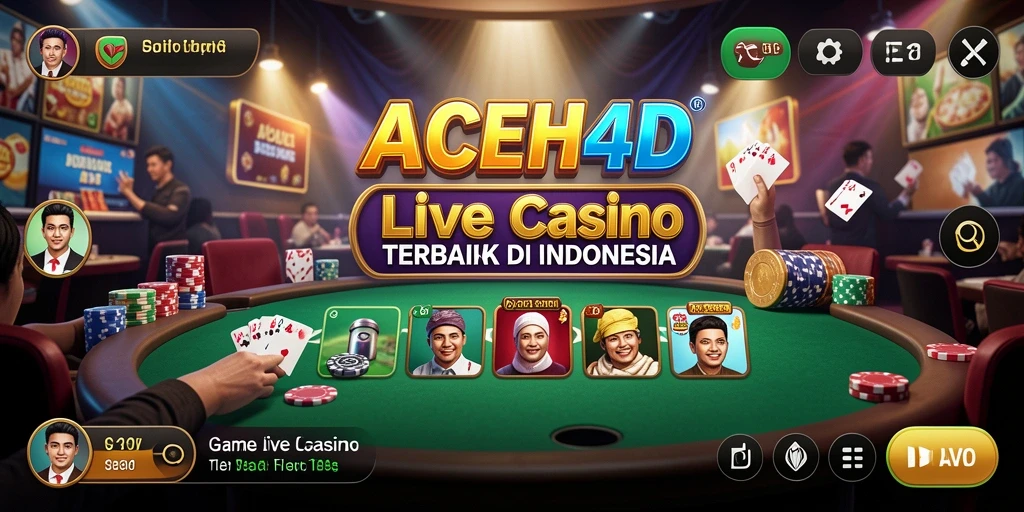 Gameplay seru ACEH4D dalam pengalaman Live Casino langsung.