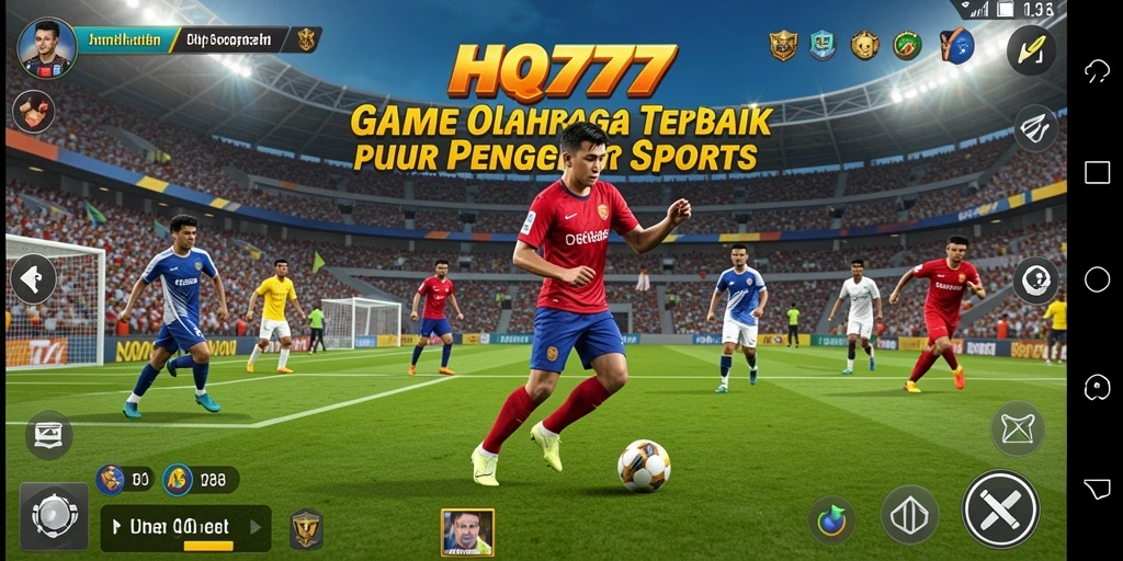 Tampilan gameplay seru dengan aksi olahraga yang mendebarkan.