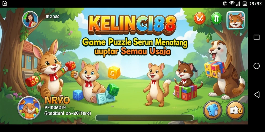 Tampilan gameplay seru dari KELINCI88 menunjukkan tantangan puzzle yang menarik.