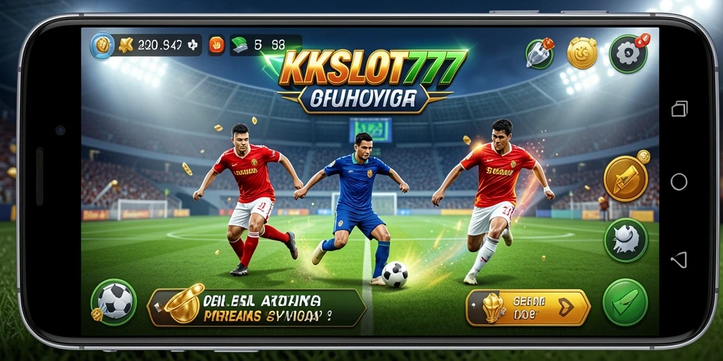 Screenshot gameplay seru KKSLOT777 dalam aksi olahraga.