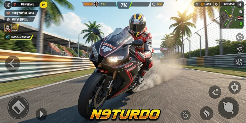 Tampilan luar biasa dari gameplay N9TURBO yang memukau.