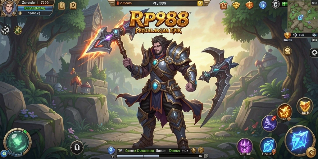 Tampilan gameplay menakjubkan dari RP888 dengan aksi RPG yang seru.