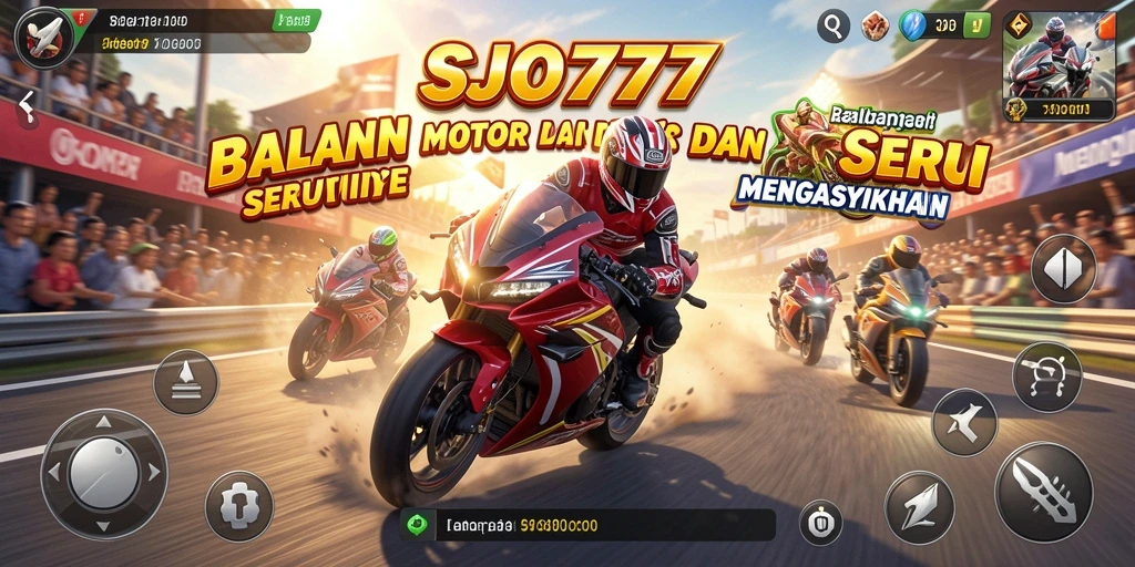 Gameplay seru balapan motor di SJO777 dengan trek yang mendebarkan.