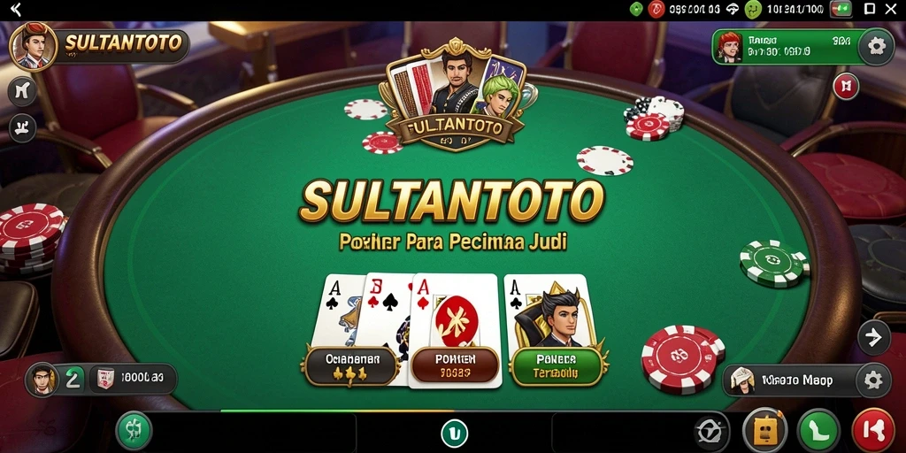 Tangkapan layar gameplay SULTANTOTO yang menampilkan aksi poker yang mengasyikkan.