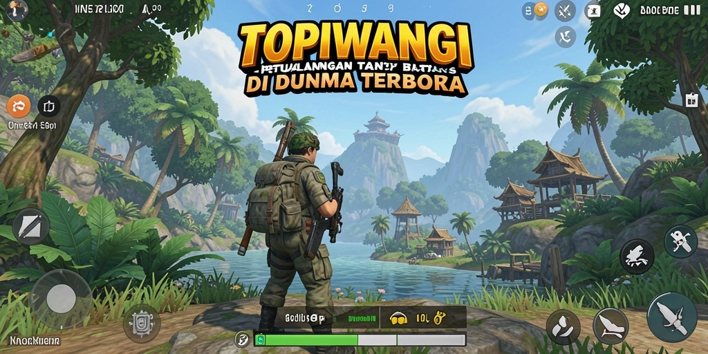 Gameplay seru dalam dunia terbuka TOPIWANGI.