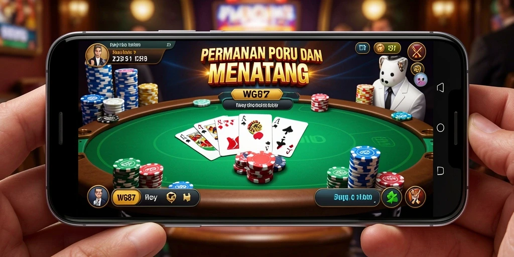 Tampilan gameplay seru dalam permainan Poker WG87.