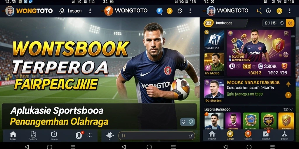 Screenshot gameplay WONGTOTO menampilkan taruhan olahraga yang seru.